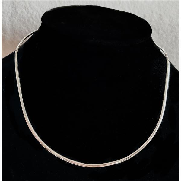 Vintage Mexican Sterling Silver Collar Necklace – 13.41g, Marked