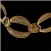 Image 2 : Vintage Gold-Tone Statement Collar Necklace – Sculptural Modernist Links, Bold 1980s Style