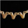 Image 4 : Vintage 1980s Gold Tone Sculptural Link Necklace – Zigzag Design