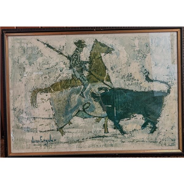 “El Picador” by Nissan Engel – Framed Print