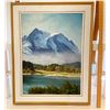 Image 1 : Framed Mountain Landscape Painting