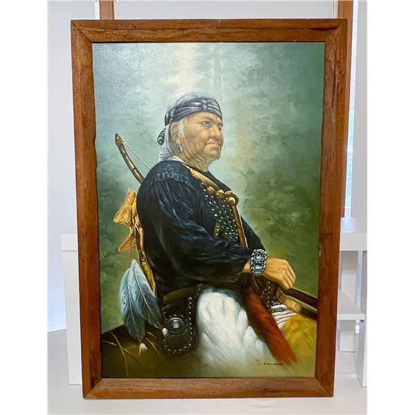 Framed Oil Painting Signed S. Edmund