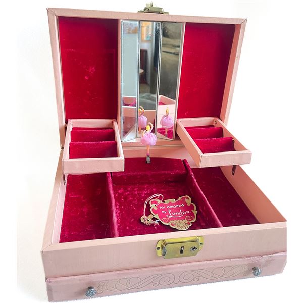 Vintage Music Jewelry Box with Ballerina - Working!