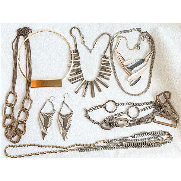 Lot of Bold & Brutalist Style Jewelry – Vintage & Modern Mix