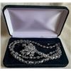 Image 6 : Vintage Margaret Rowe Signed Rhinestone Necklace & Brooch Set – Convertible Pin Pendant