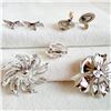 Image 3 : Vintage Jewelry Lot – CORO Bow Earrings, Sarah Coventry Brooches, West Germany Scarf Clip
