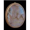 Image 1 : Antique 14K Gold Picture Agate Brooch Pendant – 14.17g, Ornate Frame