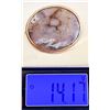 Image 2 : Antique 14K Gold Picture Agate Brooch Pendant – 14.17g, Ornate Frame