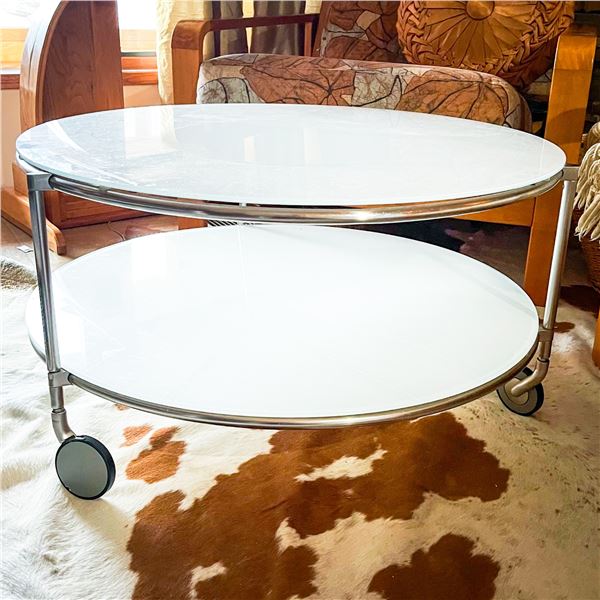 Vintage IKEA Strind Coffee Table by Ehlen Johansson – 1980s Scandinavian Modern