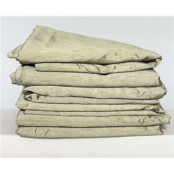 Faux Silk Blackout Curtains – 6 Panels