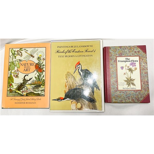 Lot of 3 Vintage Nature Art Books with Color Plates – Flora & Fauna Illustrations