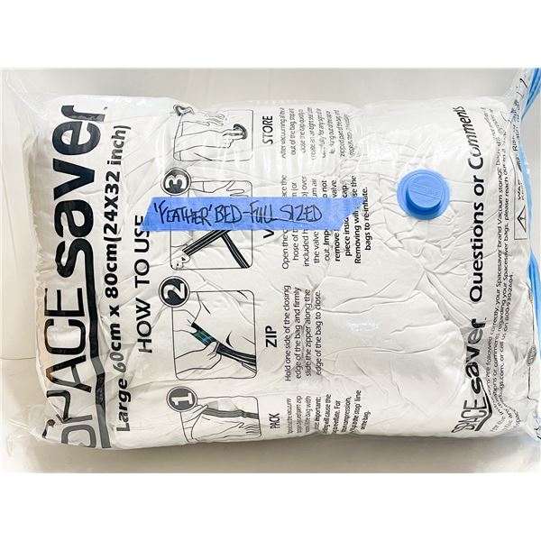 Full Size Fiberfill “Feather Bed” Topper – Clean & Excellent Used Conditi