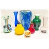 Image 1 : VIntage Glass including Murano Style Art Glass Vase, Flass Mask Sculpture & Millefiori Paperweight
