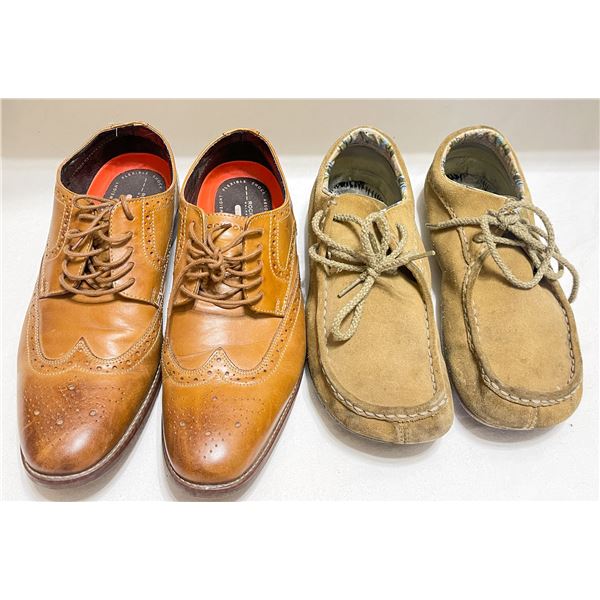 Men’s Shoes Lot – Rockport Wingtip Oxfords (Size 11) & Merrell Suede Moc Shoes (Si