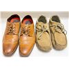 Image 1 : Men’s Shoes Lot – Rockport Wingtip Oxfords (Size 11) & Merrell Suede Moc Shoes (Si