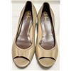 Image 3 : Cole Haan Nike Air Peep-Toe Wedge Pumps – Size 10, Taupe Leather