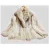 Image 1 : Vintage Arctic Fox Fur Coat – Luxurious Natural White, Size L/XL