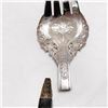 Image 3 : Antique Mohd Salleh & Sons Malaysia Silver and Bone Serving Spoon & Fork Set – Dragon Motif
