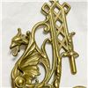 Image 2 : Victorian Brass Piano Sconces-Antique – Made in Italy