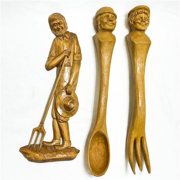 Hand-Carved Quebec Folk Art