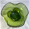 Image 3 : Vintage Green Glass Serving Set – Anchor Hocking Avocado Green Chip & Dip Bowls with Devile