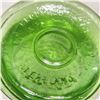 Image 2 : Vintage Green & White Glass Collection – Anchor Hocking Crazy Daisy Milk Glass Canister, In