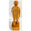 Image 5 : Hand-Carved Wood Figure of Man with Pack and Stick – Signed (Possibly L. Gagnon)