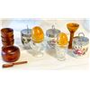 Image 1 : Eclectic Vintage Egg-Themed Lot – Egg Coddlers, Cups, and Wooden Eggs