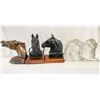 Image 1 : Lot of Vintage Horse Figures – Cast Iron, Glass, and Metal