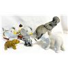 Image 1 : Mixed Lot of Elephant Figurines – Japan Cream & Sugar Set, Volcanic Ash Sculpture