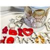 Image 2 : Vintage Angel Tin with Large Lot of Cookie Cutters – Christmas & Holiday Themes