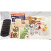 Image 1 : Vintage Baking Lot – Rosette Irons, Icing Tools & Lodge Cast Iron Cornbread Pan
