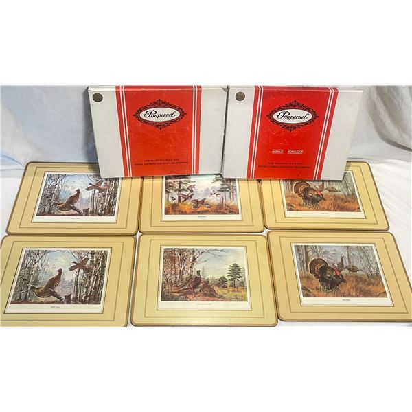 Set of 6 Vintage Pimpernel Luncheon Placemats – Game Bird Series