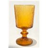 Image 2 : Vintage Ravenshead Siesta Amber Glass Set – 4 Textured Goblets + Coordinating Amber Pieces