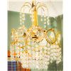 Image 1 : Matching Pair of Vintage Hollywood Regency Crystal Chandeliers