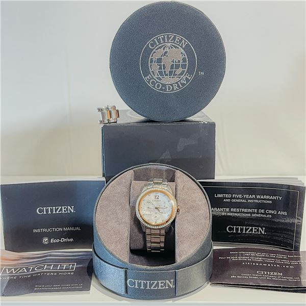 Citizen Eco-Drive Watch with Box and Manuals
