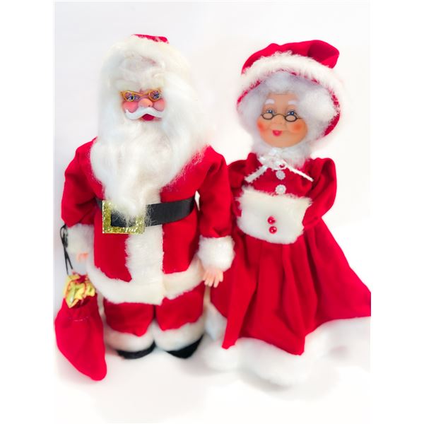Vintage Handmade Santa & Mrs. Claus Set