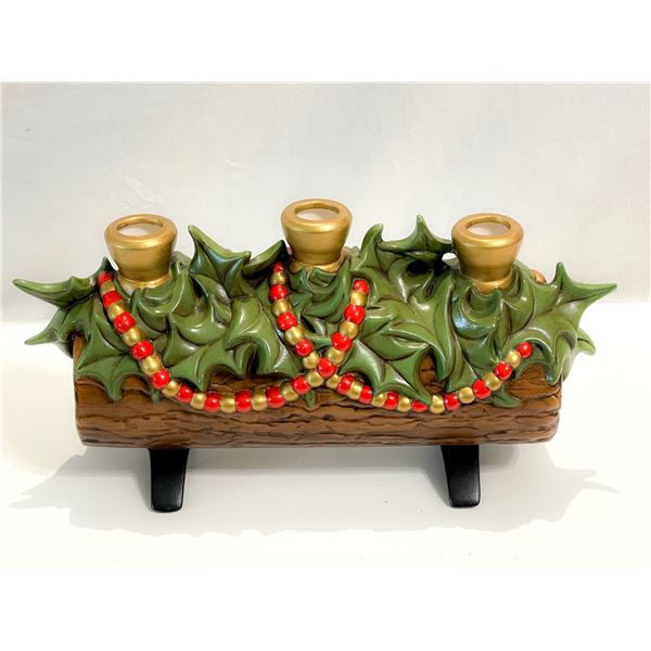 Vintage Atlantic Mold Christmas Centerpiece Candle Holder