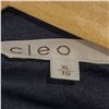 Image 2 : Cleo Women’s Moto-Inspired Blazer – Navy – Size XL