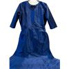 Image 2 : Midnight Blue Full-Length Dress – XL – Mermaid Silhouette, Dupioni-Like Fabric