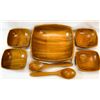 Image 2 : Vintage Monkey Pod Wood Salad Set – 7 Piece Set