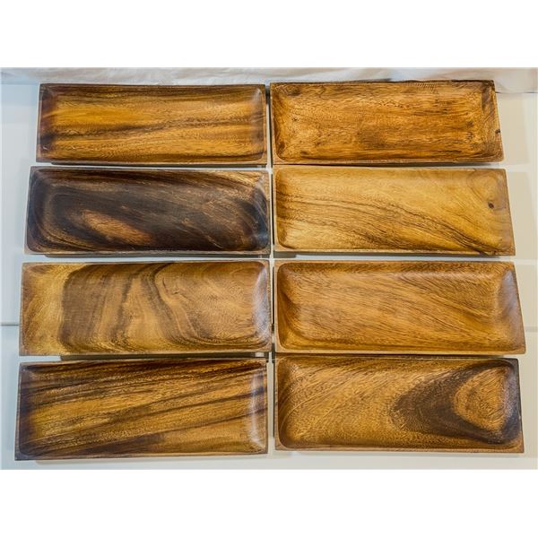 Set of 8 Vintage Teak Wood Serving Trays – Tap Phong Trading Co., Thailand