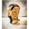 Image 1 : Vintage 1977 Ceramic Polynesian Hawaiian Woman with Habiscus in Hair Bust – Marwal or Marwa