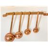 Image 2 : Vintage Copper & Brass Measuring Cup and Spoon Sets – Portugal & Korea
