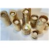 Image 2 : Lot of Birch Bark Candle Holders – Rustic Tealight Set, Various Heights