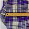 Image 6 : Highland National Dance Costume – Purple Velvet Vest with Purple and Blue Tartan Skirt and 