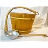 Image 1 : Vintage Finnish Sauna Bucket & Ladle – Made in Finland