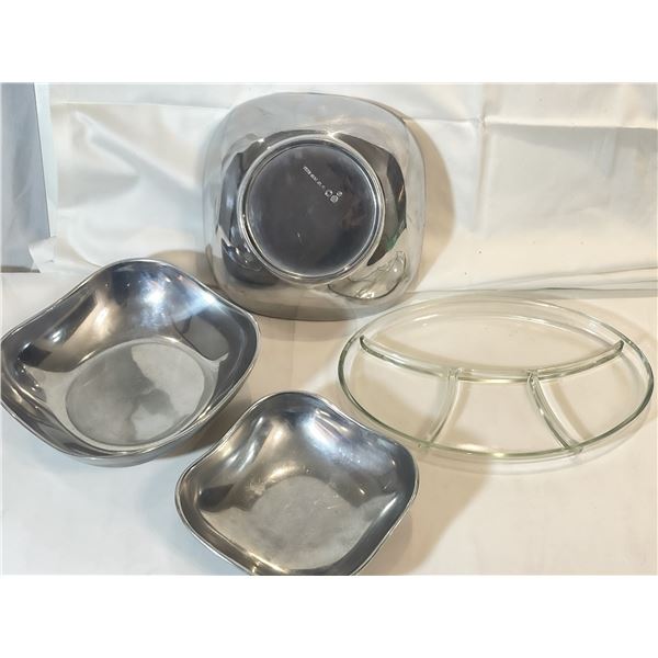 Set of 4 Mid-Century Modern Serving Dishes – Wilton Armetale & Glass