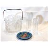 Image 1 : Scandinavian Glass & Folk Art Lot – Tapio Wirkkala Iittala Ice Bucket, Muurla Candle Holder