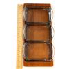 Image 3 : Vintage Danish Modern Teak Cabaret Tray with Three Glass Inserts – MCM Denmark